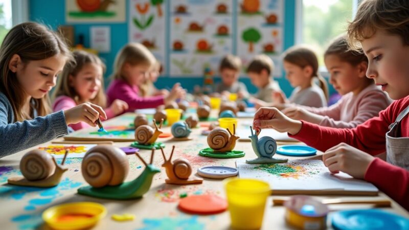 découvrez une activité amusante pour toute la famille avec les escargots en pâte à modeler ! stimulez la créativité des petits et des grands tout en vous amusant ensemble avec cette activité ludique et facile à réaliser. parfait pour éveiller l'imagination et passer un bon moment en famille.