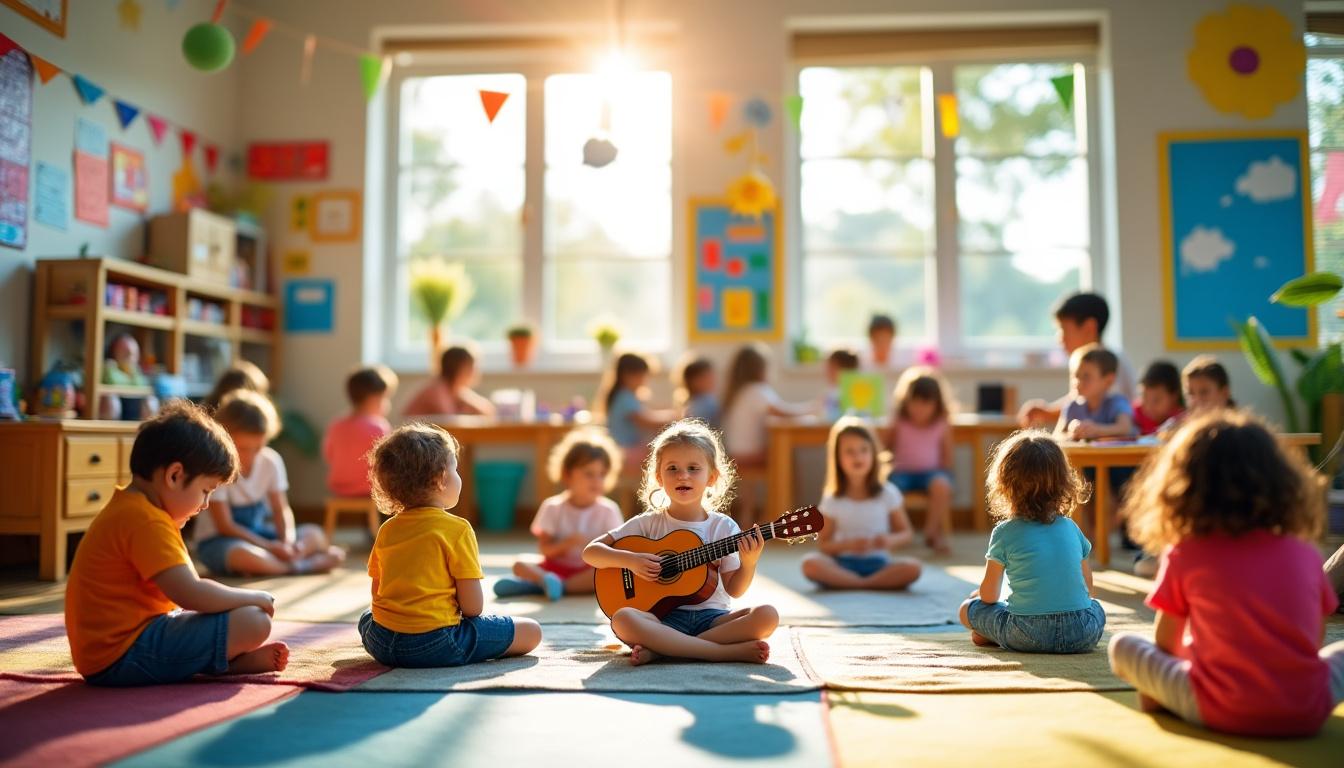 découvrez des idées d’activités musicales originales pour la maternelle, à organiser tout au long de l’année. stimulez la créativité des enfants avec des jeux, chansons et ateliers adaptés à chaque saison !