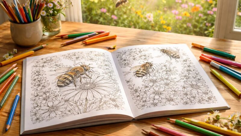 découvrez comment les abeilles à colorier peuvent allier art et éducation pour sensibiliser les enfants à la nature et à la protection des pollinisateurs.