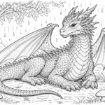 Coloriage à imprimer dragon : une activité ludique pour les après-midis pluvieux