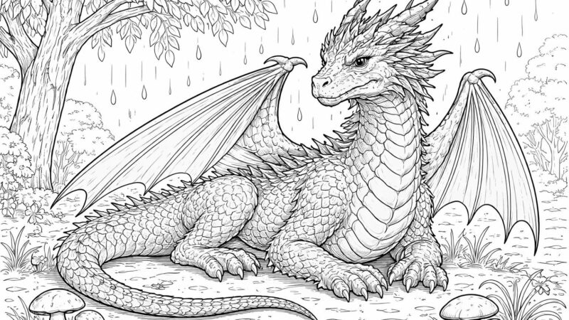 découvrez notre coloriage à imprimer dragon, une activité ludique et créative parfaite pour occuper les après-midis pluvieux en famille ou entre amis.