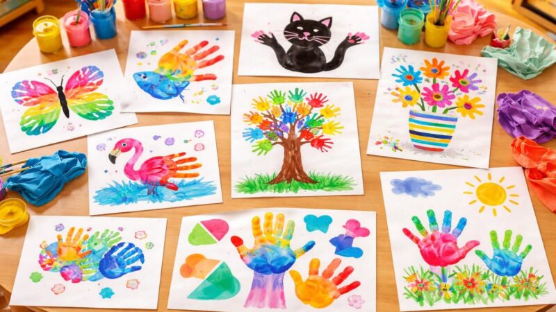 découvrez 10 idées originales d'activités de peinture à l'empreinte de la main pour les enseignants de maternelle, parfaites pour stimuler la créativité des enfants.