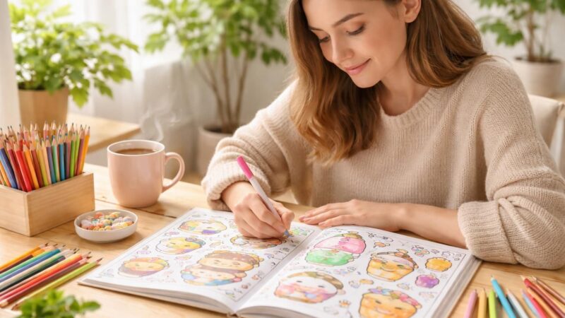 découvrez comment le coloriage kawaii à thème alimentaire favorise la relaxation et améliore la concentration grâce à des illustrations mignonnes et apaisantes.
