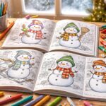 Les meilleurs livres de bonhommes de neige à colorier pour les enfants