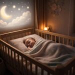 Sommeil du bébé : luminosité minimale sur écran de projection