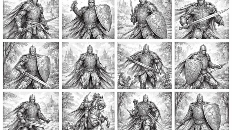 découvrez notre sélection des 10 meilleurs coloriages du chevalier à imprimer, parfaits pour divertir les enfants et stimuler leur créativité pendant des heures de plaisir.
