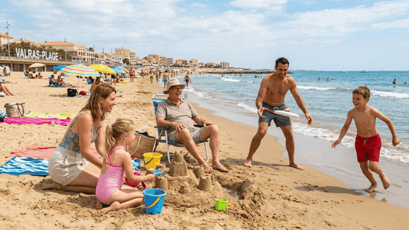 activité familiale à Valras-plage