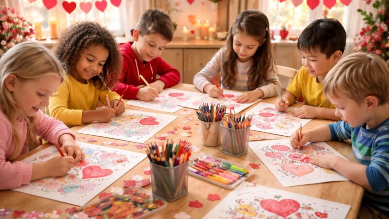 découvrez comment le coloriage de la saint-valentin peut éveiller la créativité des enfants tout en favorisant leur concentration et leur expression artistique.