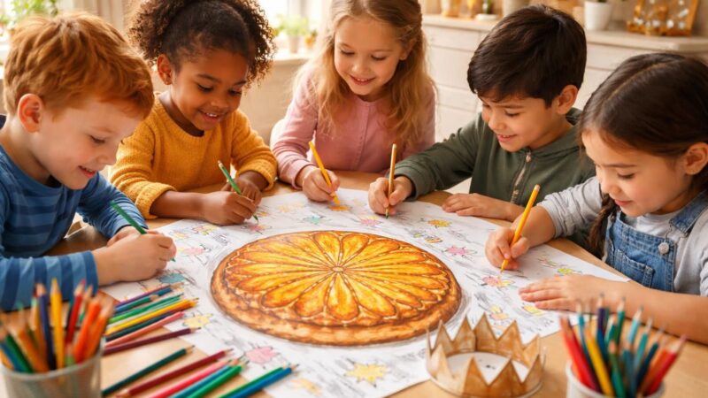 découvrez comment le coloriage de la galette des rois encourage la créativité des enfants en développant leur imagination et leur motricité fine tout en s'amusant.