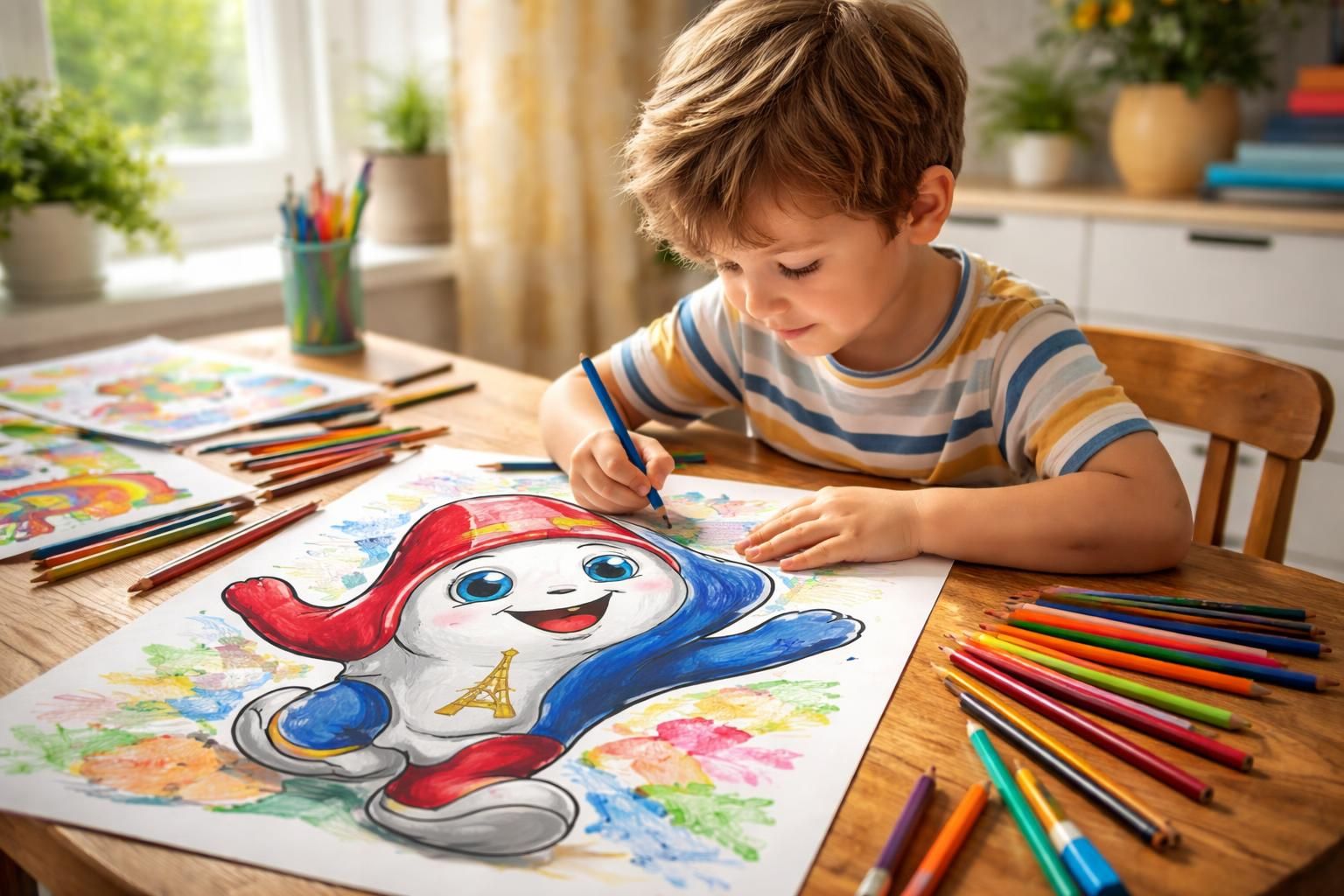 explorez les avantages du coloriage de la mascotte de paris pour les enfants, une activité ludique qui stimule leur créativité et leur apprentissage.