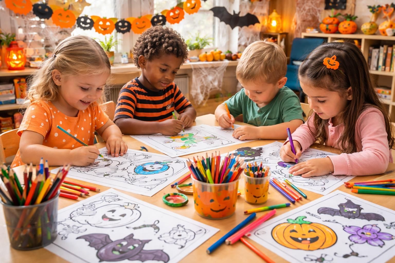 téléchargez gratuitement des coloriages d'halloween en pdf, parfaits pour les enfants en maternelle, et stimulez leur créativité avec des dessins amusants et faciles à imprimer.
