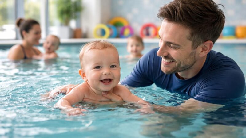 découvrez comment trouver des leçons de natation pour bébés près de chez vous et initiez votre tout-petit aux joies de l'eau en toute sécurité avec un bébé nageur adapté.