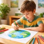 Le coloriage de la planète comme outil éducatif pour sensibiliser les enfants à l&rsquo;environnement