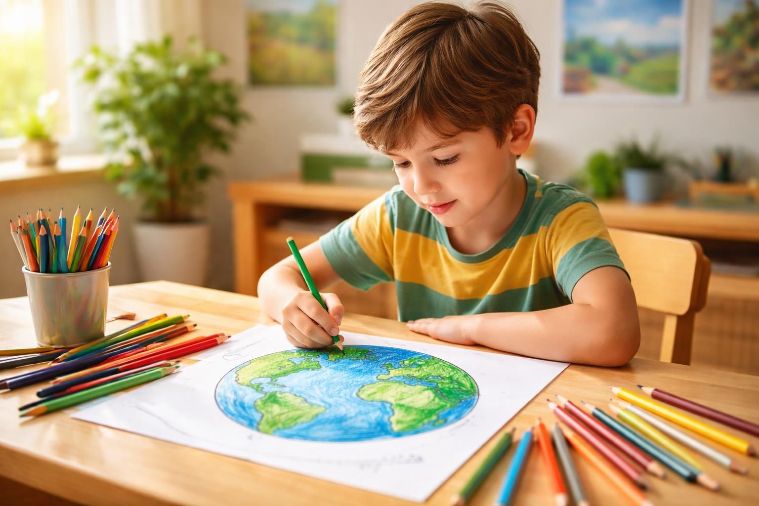 découvrez comment le coloriage de la planète sert d'outil éducatif ludique pour sensibiliser les enfants à la protection de l'environnement et éveiller leur conscience écologique.