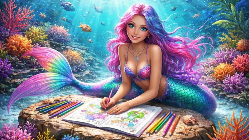 découvrez les avantages du coloriage à imprimer d'une sirène en pdf pour aider les enfants à apprendre les couleurs de manière ludique et créative.