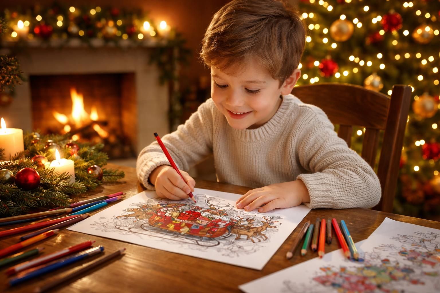 découvrez les bienfaits du coloriage du traîneau du père noël pendant les fêtes de fin d'année : détente, créativité et moments de joie en famille garantis.
